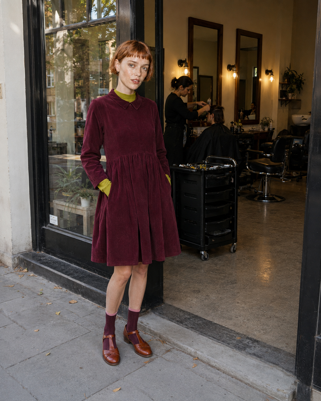 Mulberry Cord with an Acid-Yellow Underlayer · After school · location alternate